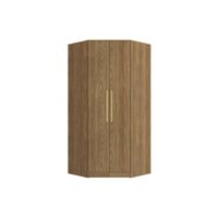 Guarda Roupa Modulado Closet de Canto Oblíquo Adapt N531 c/ 2 Portas Nogueira - Kappesberg