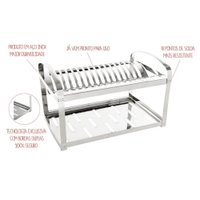 Escorredor de Louça Brinox Suprema 2 Andares 16 Pratos Aço 2099116