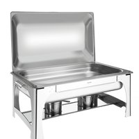Rechaud Tramontina Retangular Aço Inox Banho Maria Fogareiro