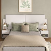 Cabeceira Casal/Queen com 2 Mesas de Cabeceira 232cm Multimóveis MP4325