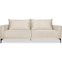 Sofa Living 3 Lugares Nori 200cm Veludo Deluxe 2221 Ezz