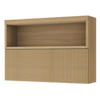 Armário Aéreo 1 Porta Basculante Nesher Marquesa 1,20m 100Mdf Nature