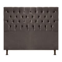 Cabeceira Cristal 195cm Para Cama Box Js Móveis Chocolate