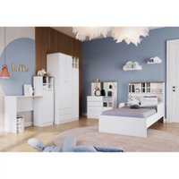 Guarda Roupa C/ 3 Portas 2 Gavetas House Art Moveis Branco