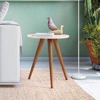Mesa Lateral/Centro HB Móveis Sorelle - Off White