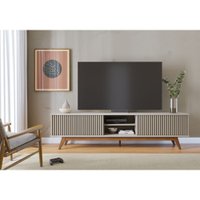 Rack Bancada para TV 75 Fortaleza Colibri C/ 4 Portas Off White Matte