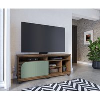 Rack para TV Até 65 Jurerê 2 Portas Colibri Hortela/Amendoa