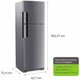 Refrigeador Frost Free 386 L Duplex CRM44AKBNA Consul Inox/127V