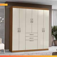 Guarda Roupas Casal 7 Portas 2 Gavetas Lisboa Aramóveis