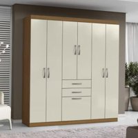 Guarda Roupas Casal 7 Portas 2 Gavetas Lisboa Aramóveis