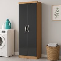 Armário Multiuso Organizador Lavanderia 2 Portas 3 Prateleiras 1,70m New Aramóveis