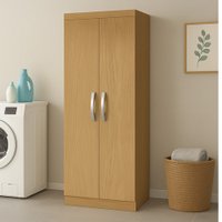 Armário Multiuso Organizador LavanderiaC/ 2 Portas 3 Prateleiras 1,70m New Aramóveis