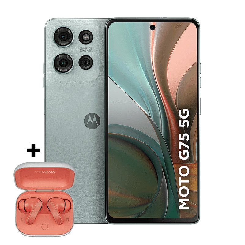 Smartphone Motorola Moto G75 5G 256GB - Cinza, 16GB Ram Boost, Câmera 50MP, Tela 6,8" Edição Especial acompanha Fone Mot