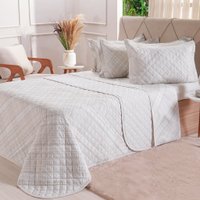 Kit Colcha Casal 200 Fios Estampada 220x240cm Tartan