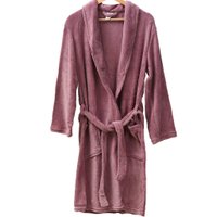 Roupão Plush Microfibra com Bolso Manga Longa 180g/m² Dusty Mauve - M