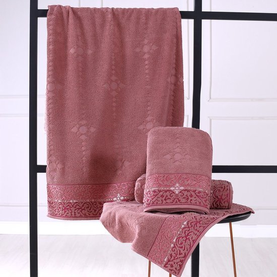 Toalha de Rosto Ornare Algodão 50x80 Cassis