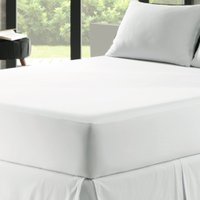 Protetor de Colchão Solteiro Malha Impermeável 90x190x30cm Branco