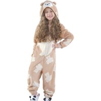 Pijama Macacão Plush Infantil com Capuz Ursinho - 4