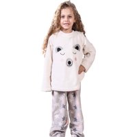 Conjunto Pijama de Plush Infantil Macio Quentinho e Divertido Urso Polar - 4