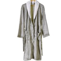 Roupão Sherpa Lã de Carneiro Toque Flannel Ultra Macio Erva Doce - P