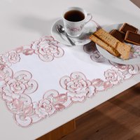 Americano Bordado Inglês 30x45 Tecido Acetinado Tessi Paris