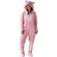 Pijama Macacão Plush Adulto Quentinho e Divertido Due Rapozinha - M