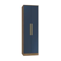 Guarda-Roupa 2 Portas Kappesberg Adapt Nogueira/Azul profundo 71cm