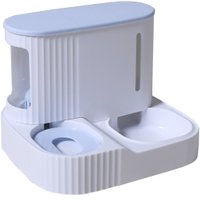 Alimentador Automático 2 em 1 Água e Ração Meu Pet  Branco
