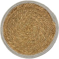 Lugar Americano Rústico Colors Fibra Natural 38cm Cinza