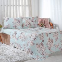 Jogo de Cama Solteiro 3 Pçs 150 Fios Super Macio 100% Algodão Garten