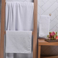 Toalha de Lavabo Profissional Super Macia Algodão 28x31 Branco