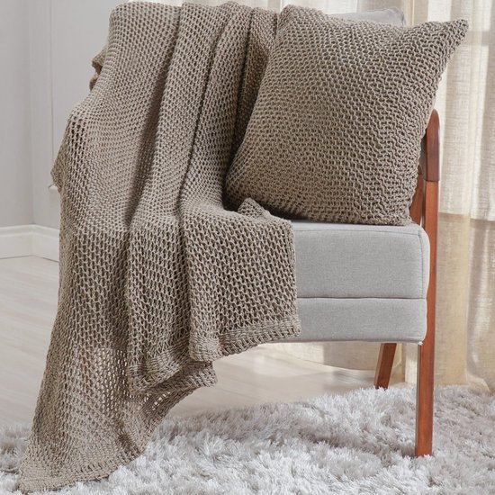 Manta Decorativa Atacama Rustic Style 160x220 Mocha