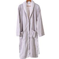 Roupão Sherpa Lã de Carneiro Toque Flannel Ultra Macio Gelo - M