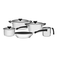 Jogo de Panelas Fundo Triplo Tramontina Solar Silicone 65120040 Inox INOX 65120040