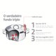 Jogo de Panelas Fundo Triplo Tramontina Solar 65500040 Inox INOX 65500040