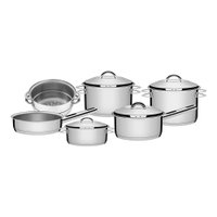 Jogo de Panelas Fundo Triplo Tramontina Solar 65500040 Inox INOX 65500040