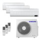 Ar-Condicionado Multi Split Inverter 24000 BTUs Samsung Quente e Frio (2 Evap. HW 9000 + 1 Evap. HW 18000) 220V