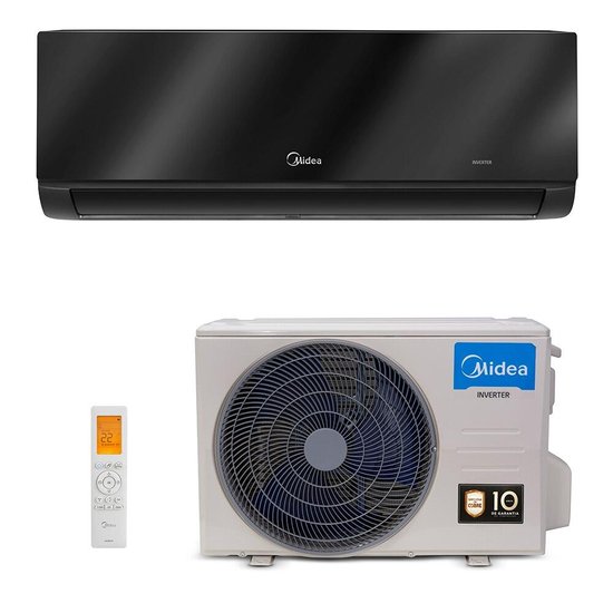 Ar Split Inverter 12000 Springer Midea Xtreme Save Connect High Wall Black Quente e Frio 42MGVQI12M5/38MGVQI12M5 220V