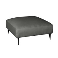 Puff Unne Linho Grafite 85cm