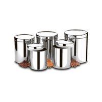Conjunto de Potes Brinox com Tampa e Visor Suprema 5 peças - 2125101