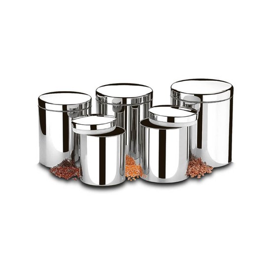 Conjunto de Potes Brinox com Tampa e Visor Suprema 5 pe&ccedil;as - 2125101