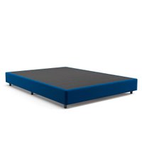 Base para Cama Box Casal Desmontável Guldi (35x138x188) Linho Azul Marinho