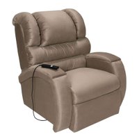 Poltrona Reclinável Motorizada Imperial Suede Chocolate