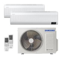 Ar-Condicionado Multi Split Inverter 18000 BTUs Samsung Quente e Frio (1 Evap. HW 12000 + 1 Evap. HW 18000) 220V