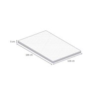 Pillow Top Viúva Guldi Soft com Espuma D30 com Alça (5x128x188) Branco