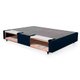 Base para Cama Box Solteiro Guldi com Guarda Objetos Azul