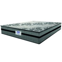 Colchão Casal Queen Gazin Com Molas Ensacadas Rubi 158x198x32cm Cinza/Preto - Suporta Até 120 Kg