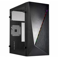 Gabinete Gamer K-Mex, CG15NX, Painel Led, Preto - CG15NXRH0010BOX