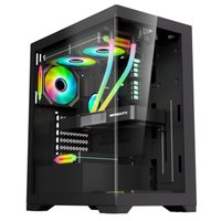 Gabinete Gamer K-Mex, Aquario Poseidon, 11G4, ATX, Preto - CG11G4RH0010BOX