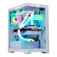 Gabinete Gamer K-Mex, Aquario Poseidon, W164, Branco - CGW1G4RH0010BOX